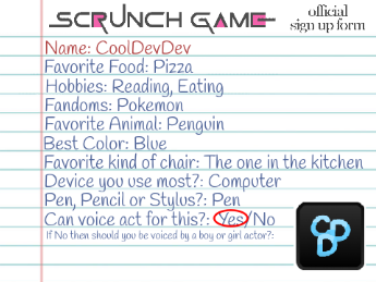 -My entry- Scrunch Game [sign ups] 