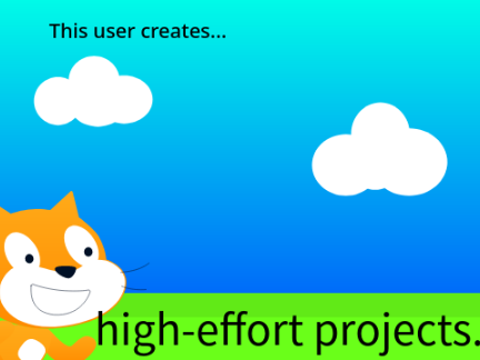 This user creates high-effort projects.