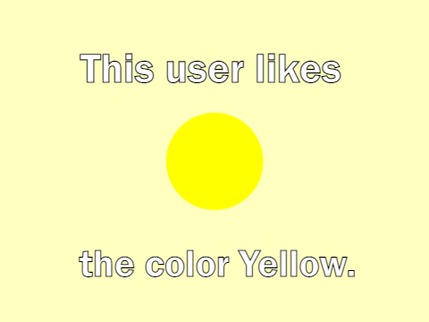 This user likes the color yellow.
