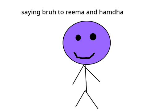 A joke by reema and hamdha