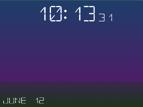 Clock With Text