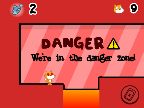 Scratchy's adventure but you have infinite lives