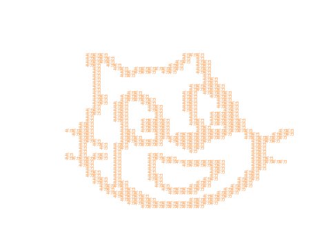 ギガが集まって猫になる