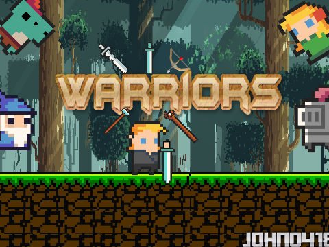 Warriors #Game #Scrolling platformer #Adventrure #Arzion #Tirion #wizard #Rex #Alex