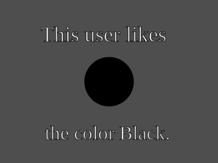 This user likes the color black.