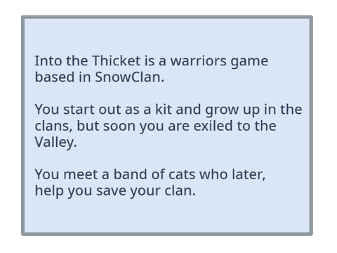 Into The Thicket - Preview
