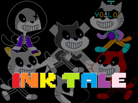 WA! Ink! cat fight! [undertale/アンダーテールAUの猫バージョン]