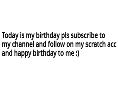 Todays My BirthDay!