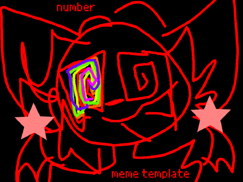 number template (bright colors warning) 70+ special