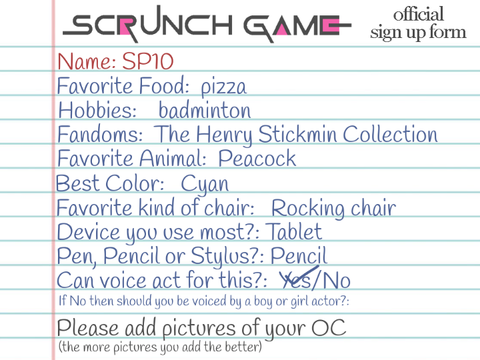 Scrunch Game [sign ups] remix