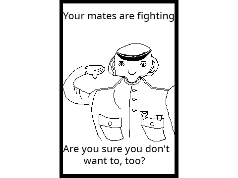 Soldier poster (don't ask about the face)