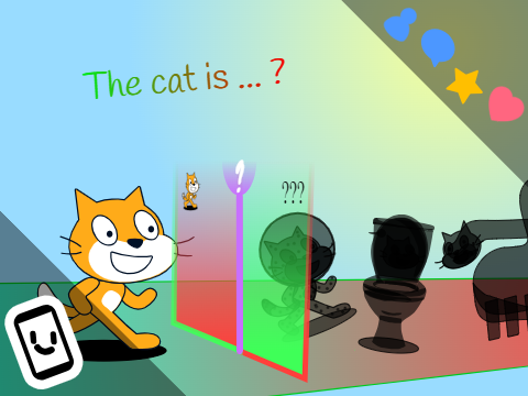 ☁The cat is ... ? 