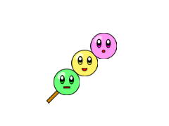 ｛素材｝お団子くん