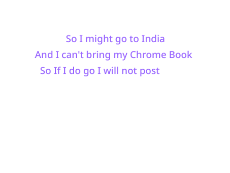 I might not be posting