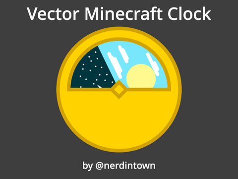 Working Vector Minecraft Clock