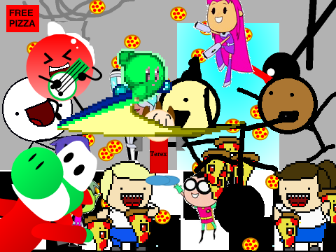 Dancing to the pizza song  2 remix