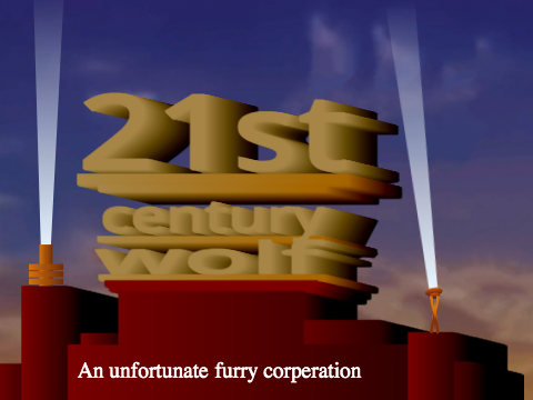 21th century wolf logo 