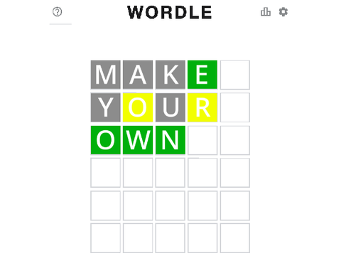 Make-Your-Own Wordle
