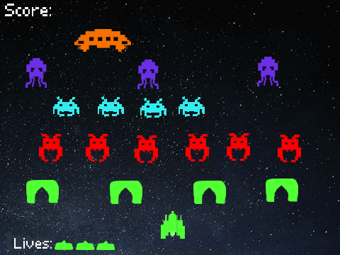 Space Invaders v.d.2
