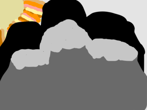 mountain shadow