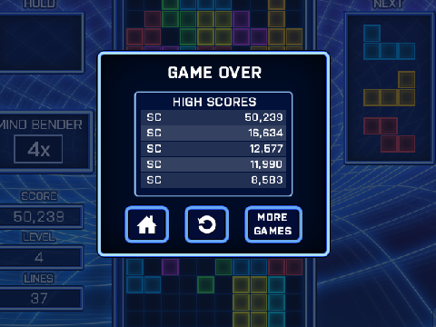 tetris score