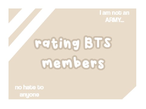 rating bts members