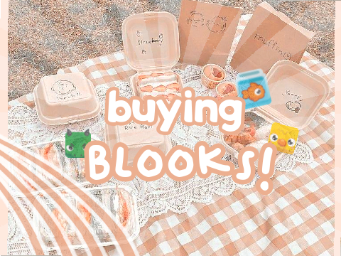 buying blooks!