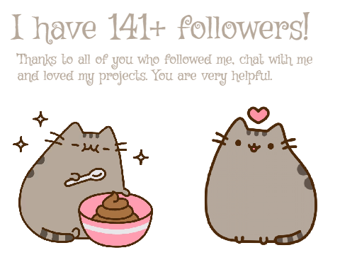141+ followers (thanks)