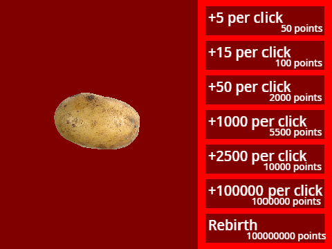 Potato Clicker 2: Only A Little Better!