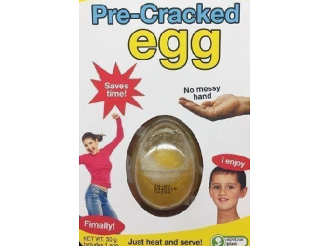 pre cracked egg