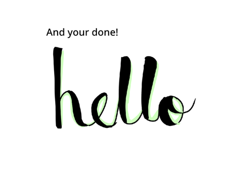 calligraphy tutorial 