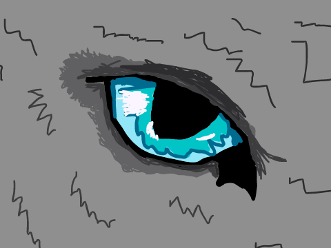 Drawing of a cats eye
