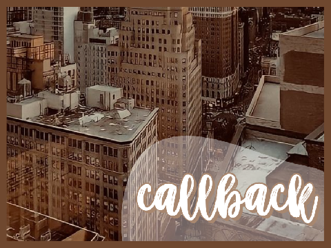 ☁ into the woods // callback entry