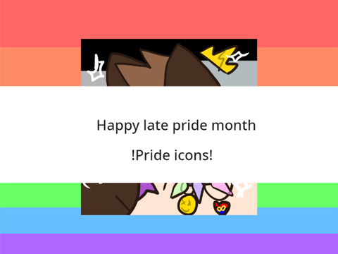 happy late pride month // pride icons