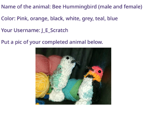 Form for the crochet amigurumi contest! remix