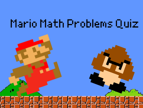 Mario Math Problems Quiz Game