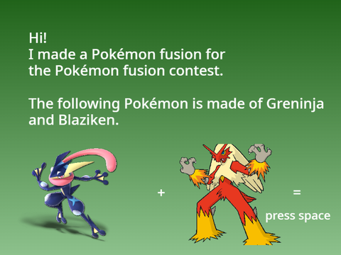 my entry: Greniken - Pokemon Fusions Contest