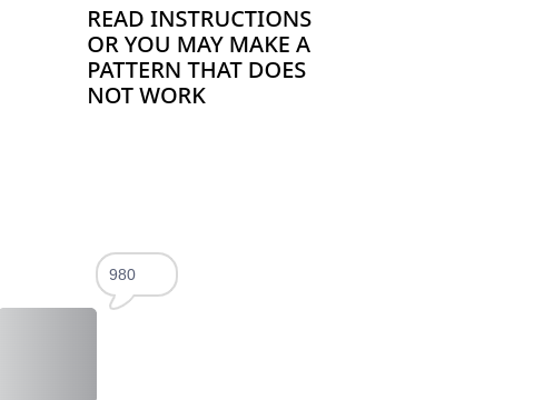 Pattern Identifying Robot (READ INSTRUCTIONS)