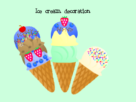 Ice cream decration