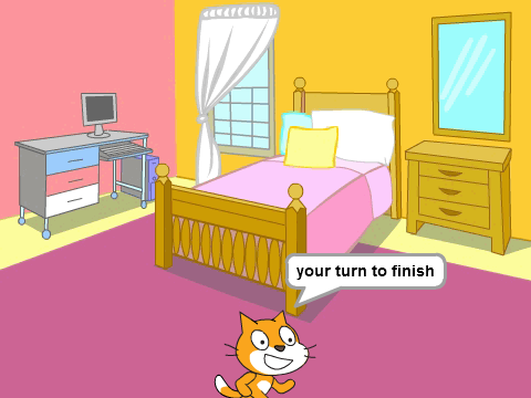 finish the story of scratch the cat and the search for more cats