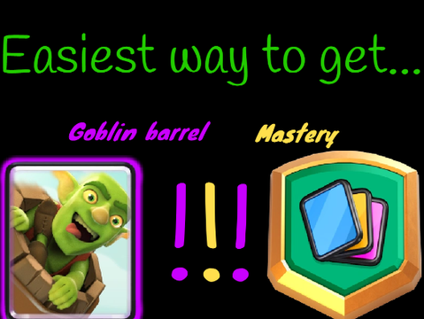 The "EASIEST" way to get goblin barrel mastery!!!