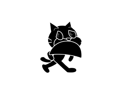 Scratch Cat Becoming Scared 