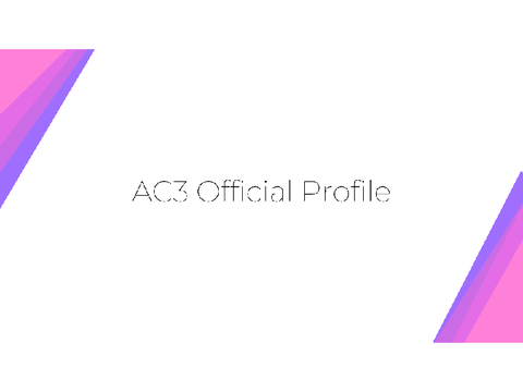 Welcome! It's AC3!