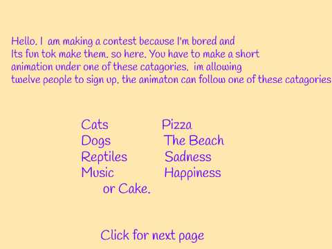 ==ANIMATION CONTEST==