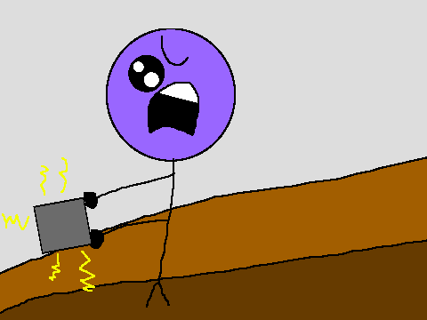Purple Stickman Killing The Phone