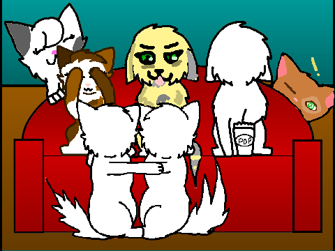 Add Your OC Watching A Scary Movie (Duskflight edition)