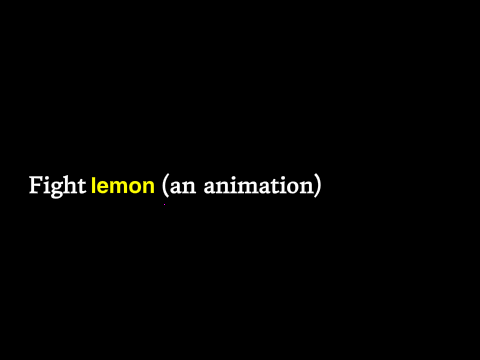 Fight the lemon