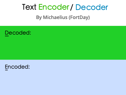 Text encoder / decoder [UPDATE]