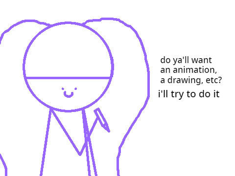 ok what do ya'll want im actually really bored
