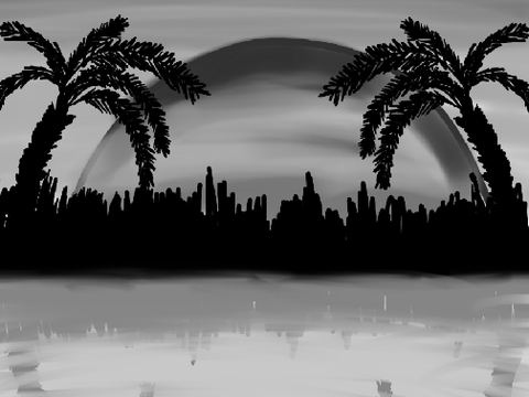 Greyscale Sunset - Parallax